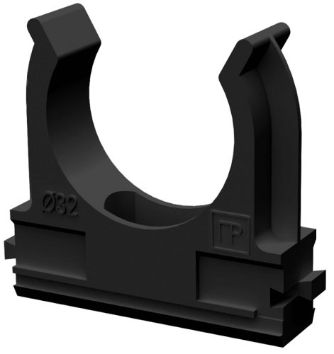 Клипса для гофры Промрукав Д=32 черный (уп. 25шт) картинка